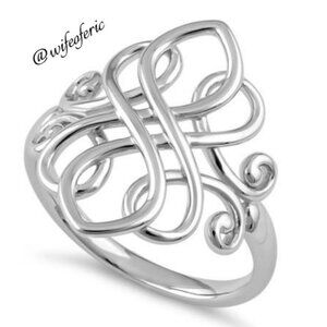 Unique Sterling .925 Silver Celtic Design Ring
